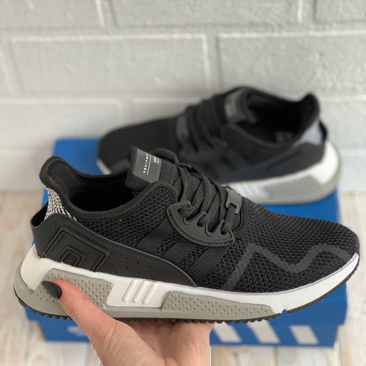 

Женские кроссовки Adidas EQT Bask ADV Black White Grey / Адидас ЕКТ Черные Белые Серые 37, Черно-белый