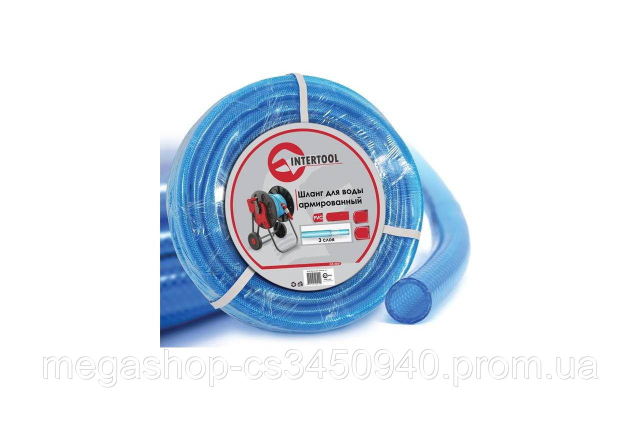 

Шланг поливочный Intertool - 1/2" х 30 м синий 3-х слойный