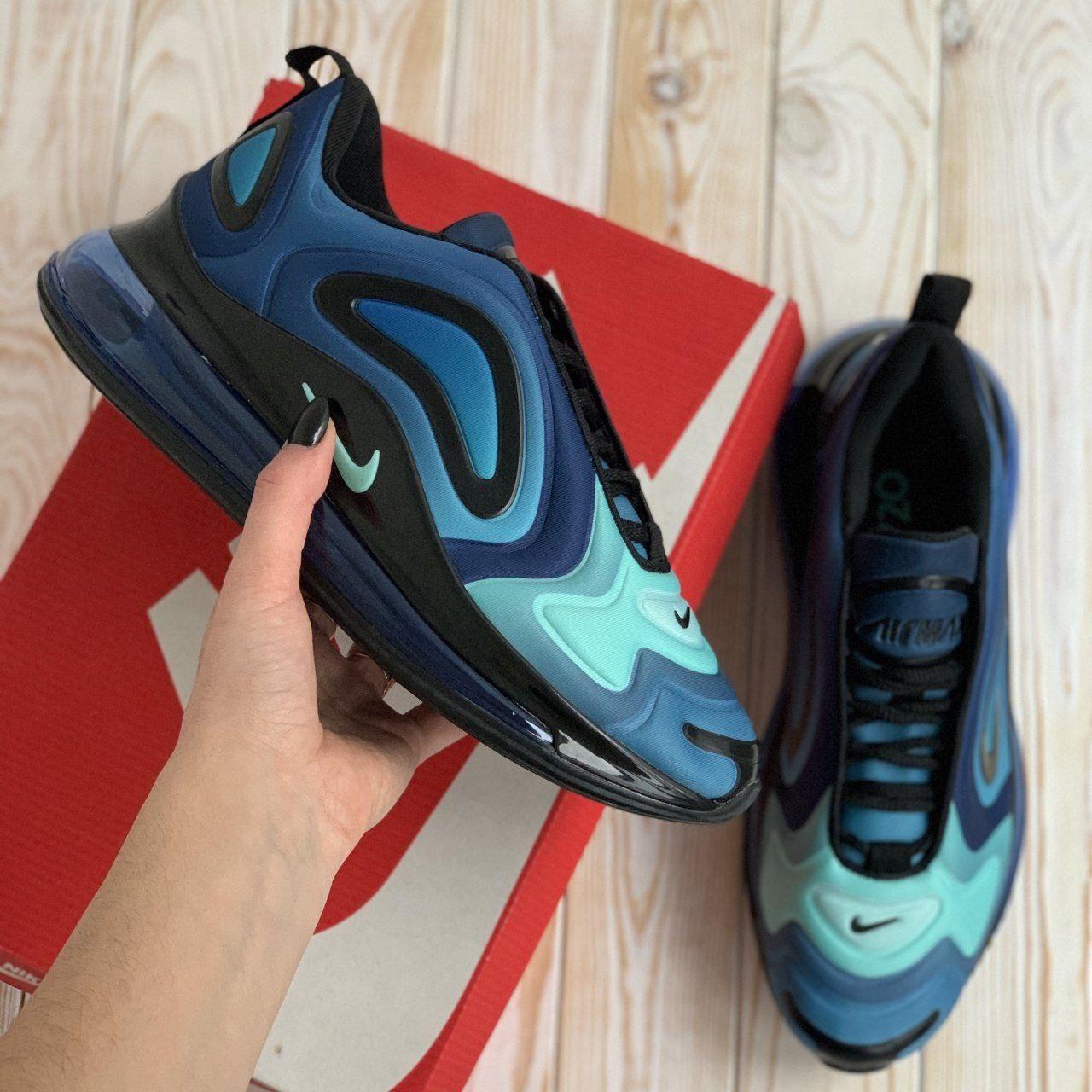 

Мужские кроссовки Nike Air Max 720 Black Blue / Найк Аир Макс 720 Черные Синие 45, Синий