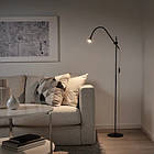 Торшер IKEA NÄVLINGE  светильник для чтения LED Черный (704.050.97), фото 3