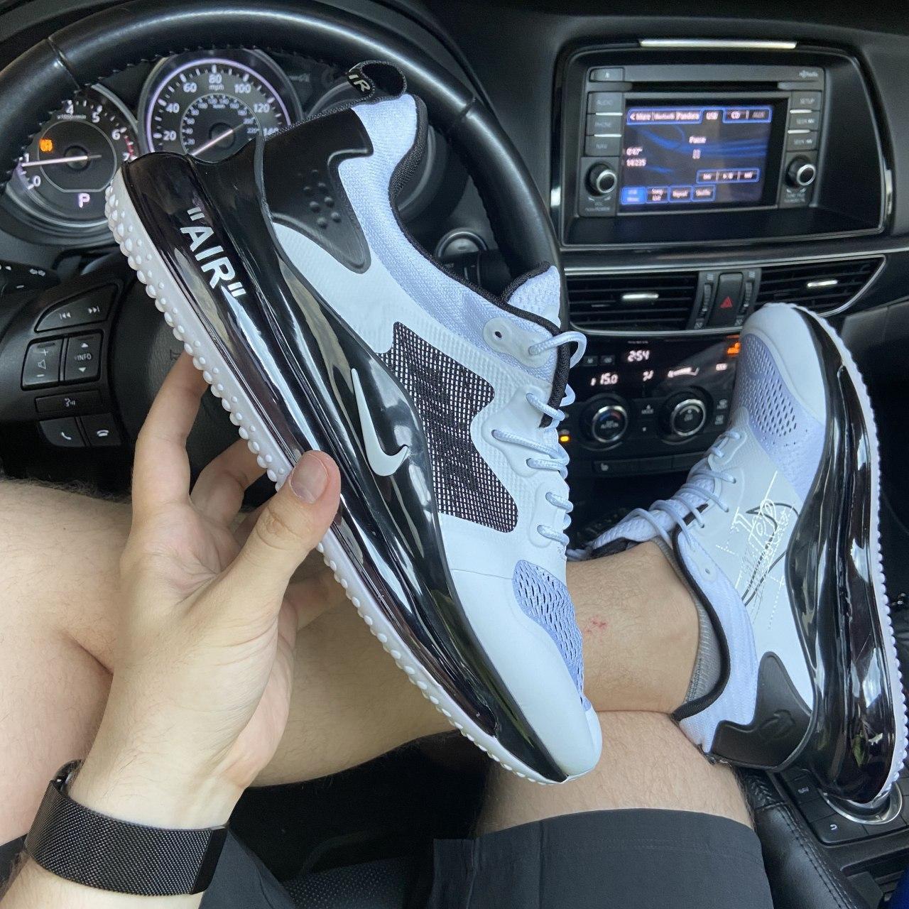 

Мужские кроссовки Nike Air Max 720 "2020" White/Black Reflective / Найк Аир Макс 720 Белые Черные Рефлективные, Белый