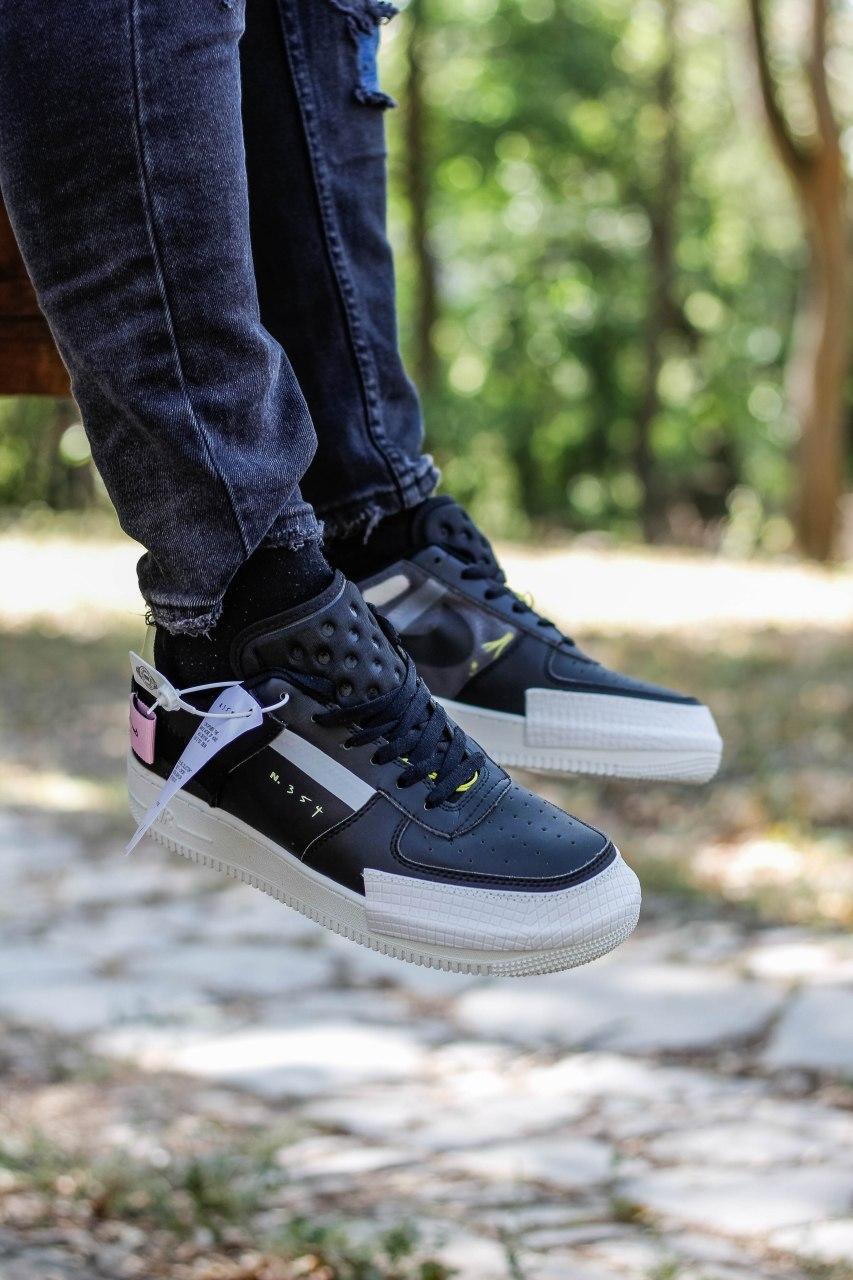 

Мужские кроссовки Nike Air Force 1 Low N. 354 Black / Найк Аир Форс 1 Лов № 354 Черные, Черный