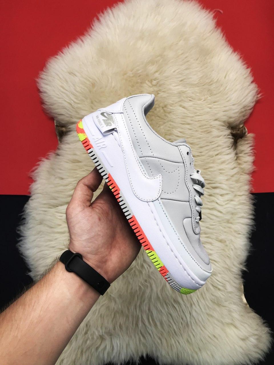 

Женские кроссовки Nike Air Force 1 Jester Gum Grey White / Найк Аир Форс 1 Джестер Серые Белые 38, Серый