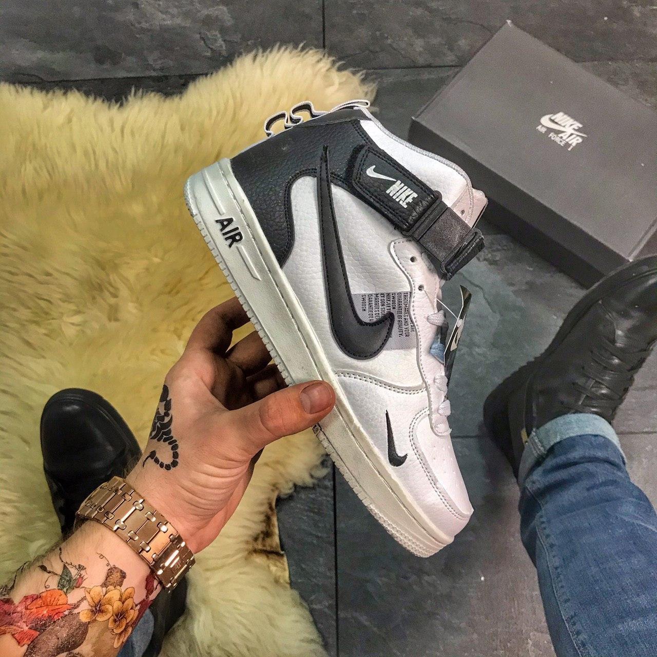 

Женские кроссовки Nike Air Force High White Fur / Найк Аир Форс Высокие Белые 40, Белый