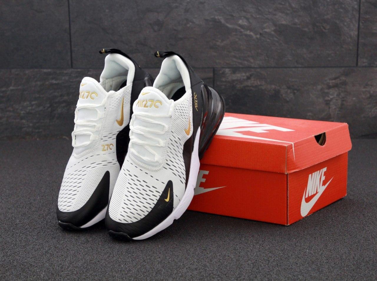 

Мужские кроссовки Nike Air Max 270 White Black / Найк Аир Макс 270 Белые Черные 44, Белый