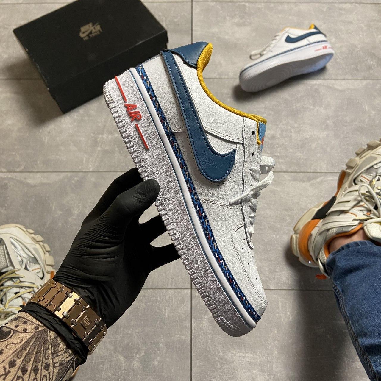 

Женские кроссовки Nike Air Force 1 Swoosh Chain Pack White / Найк Аир Форс 1 Белые 40, Белый