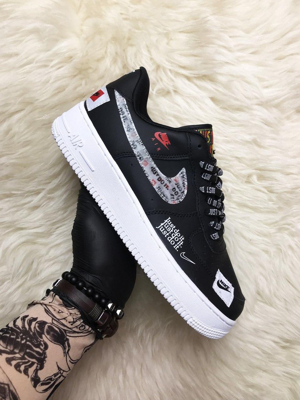 

Женские кроссовки Nike Air Force 1 Low Just Do It Black / Найк Аир Форс 1 Лоу Джаст Ду Ит Черные 40, Черный