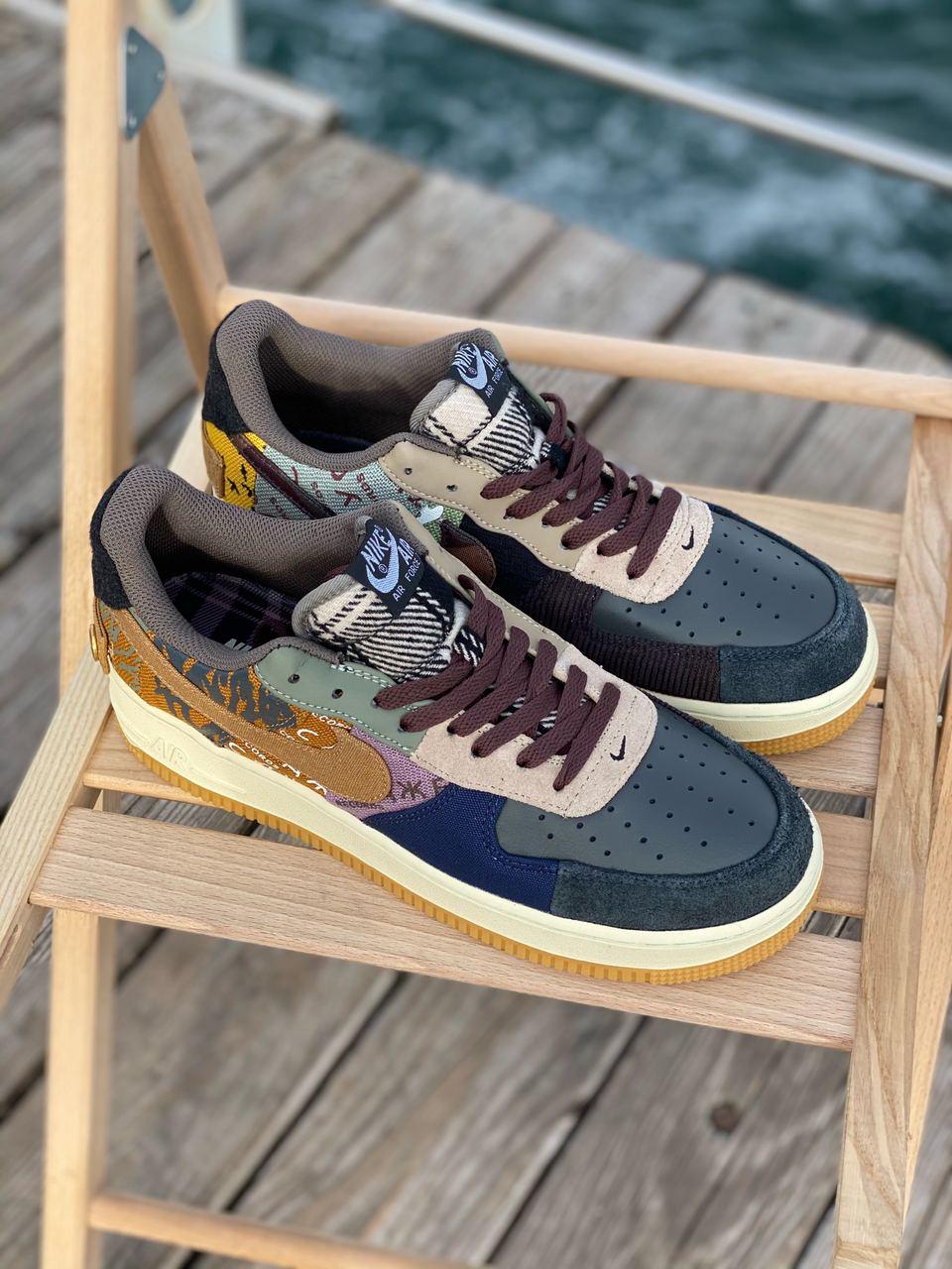 

Мужские кроссовки Nike Air Force 1 Low x Travis Scott “Cactus Jack“ / Найк Аир Форс 1 Лоу Трэвис Скотт 44, Синий