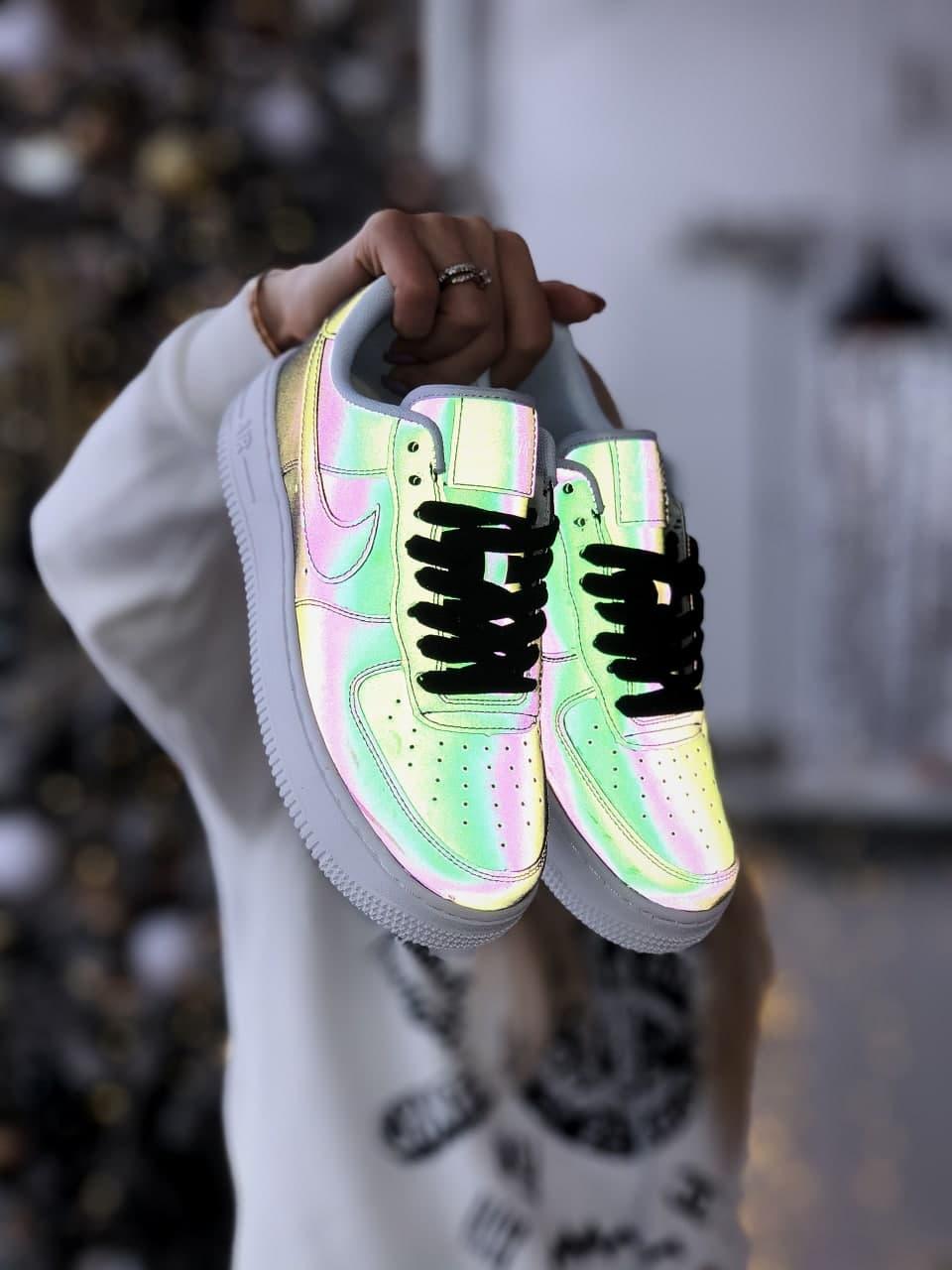 

Женские кроссовки Nike Air Force 1 Low Reflective / Найк Аир Форс 1 Лоу Рефлективные, Серый