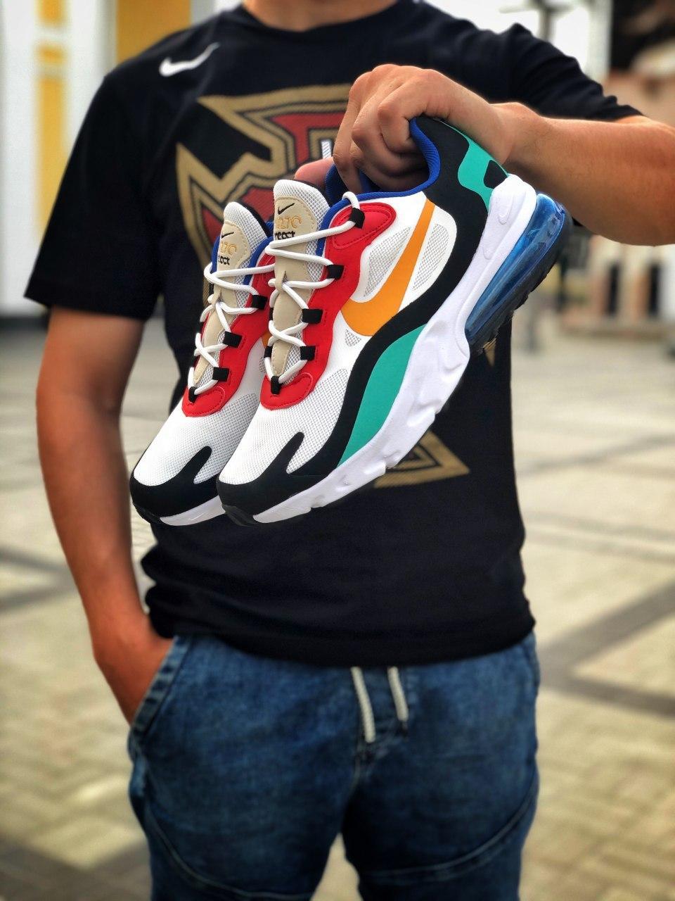 

Мужские кроссовки Nike Air Max 270 Multicolored React / Найк Аир Макс 270 45, Разные цвета