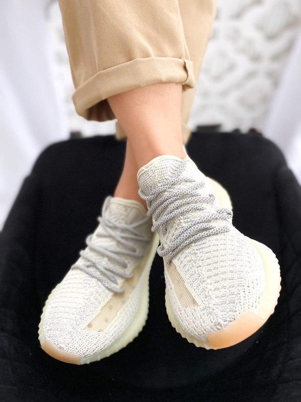 

Мужские кроссовки Adidas Yeezy Boost 350 V2 Lundmark Reflective / Адидас Изи Буст 350 в2 Ландмарк Рефлективные, Серый