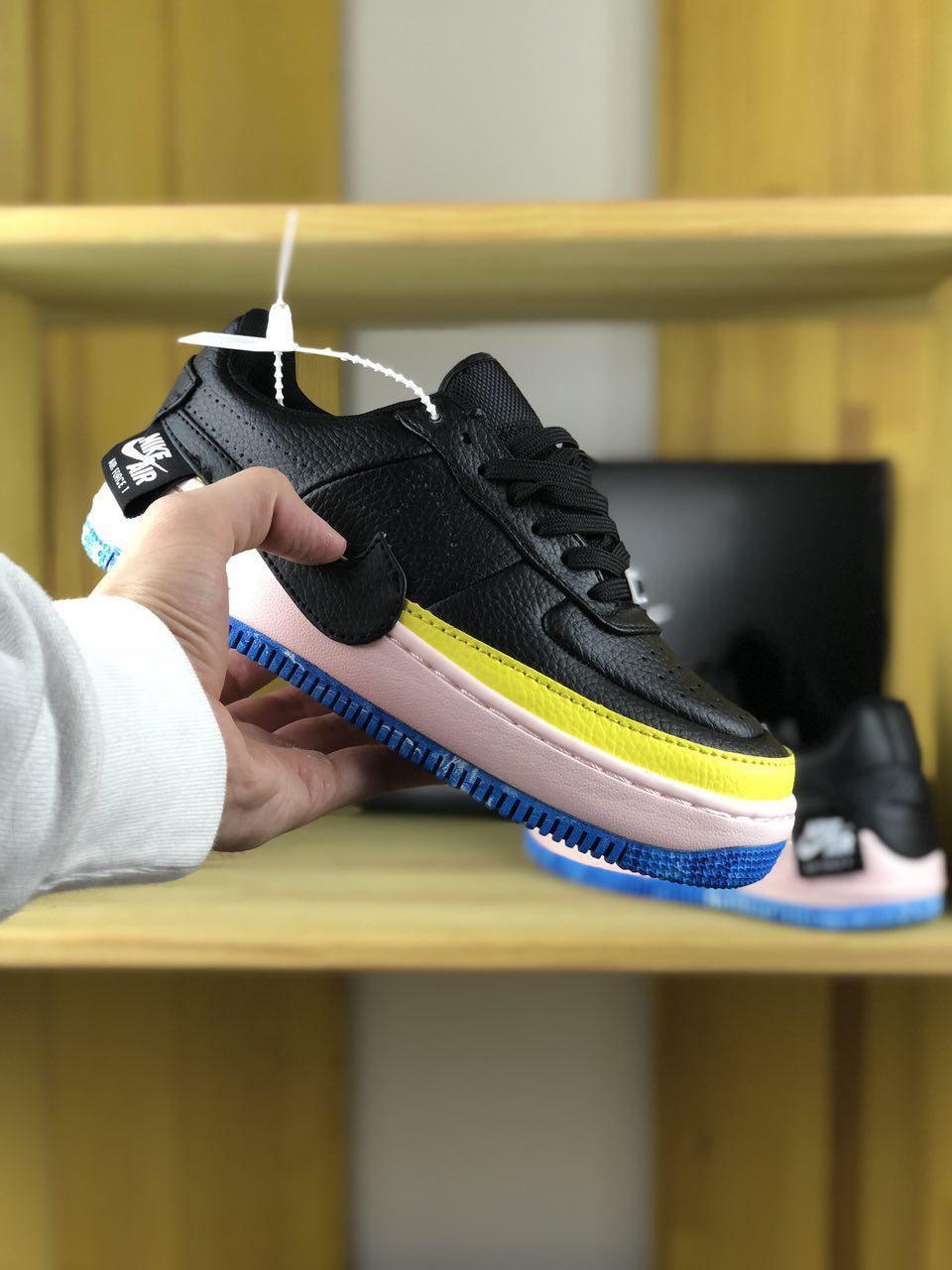 

Женские кроссовки Nike Air Force 1 Jester Black Sonic Yellow / Найк Аир Форс 1 Джестер Черные Желтые 37, Черный