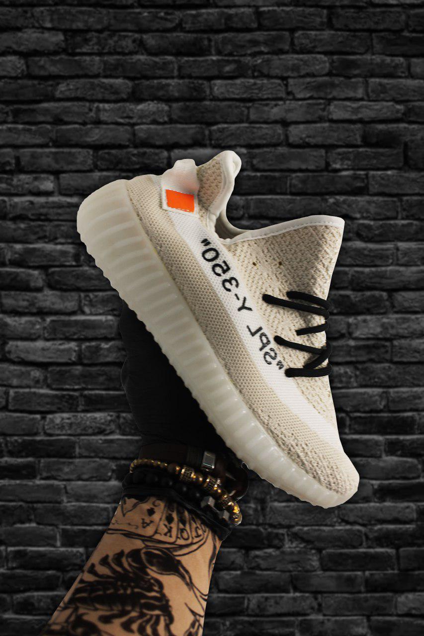 

Мужские кроссовки Adidas Yeezy Boost 350 OFF-White Beige / Адидас Изи Буст 350 ОФФ-Вайт Бежевые Мужской, 44,, Бежевый