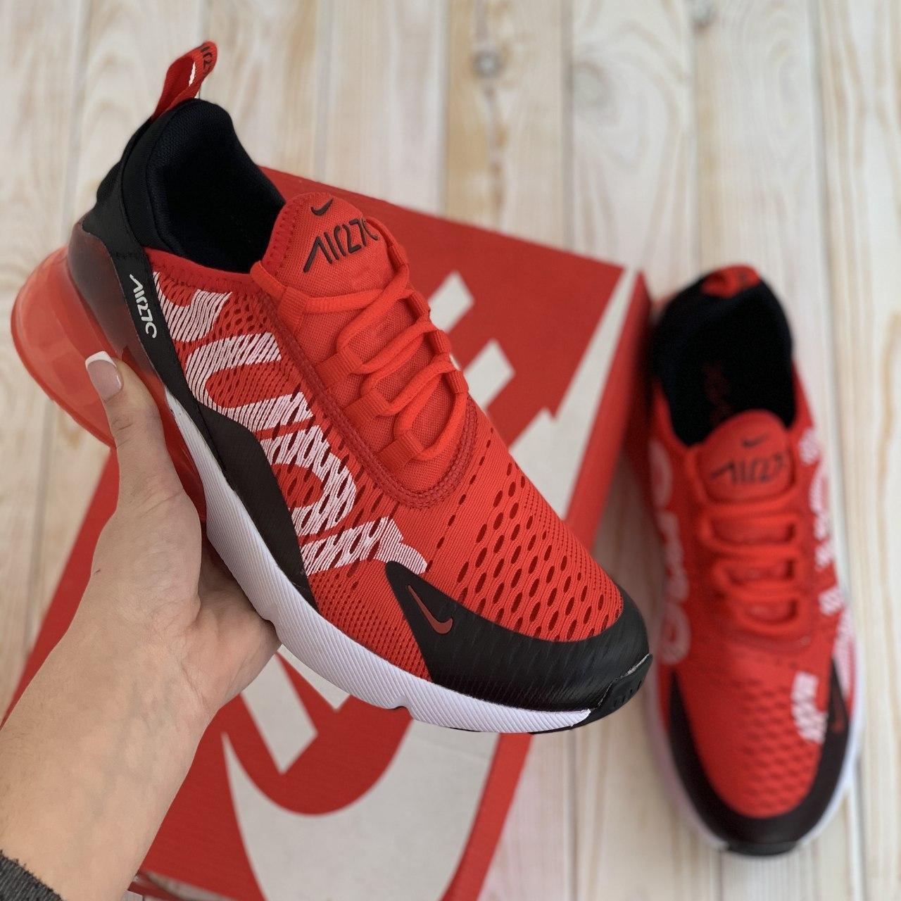 

Мужские кроссовки Nike Air Max 270 Red Black / Найк Аир Макс 270 Красные Черные, Красный