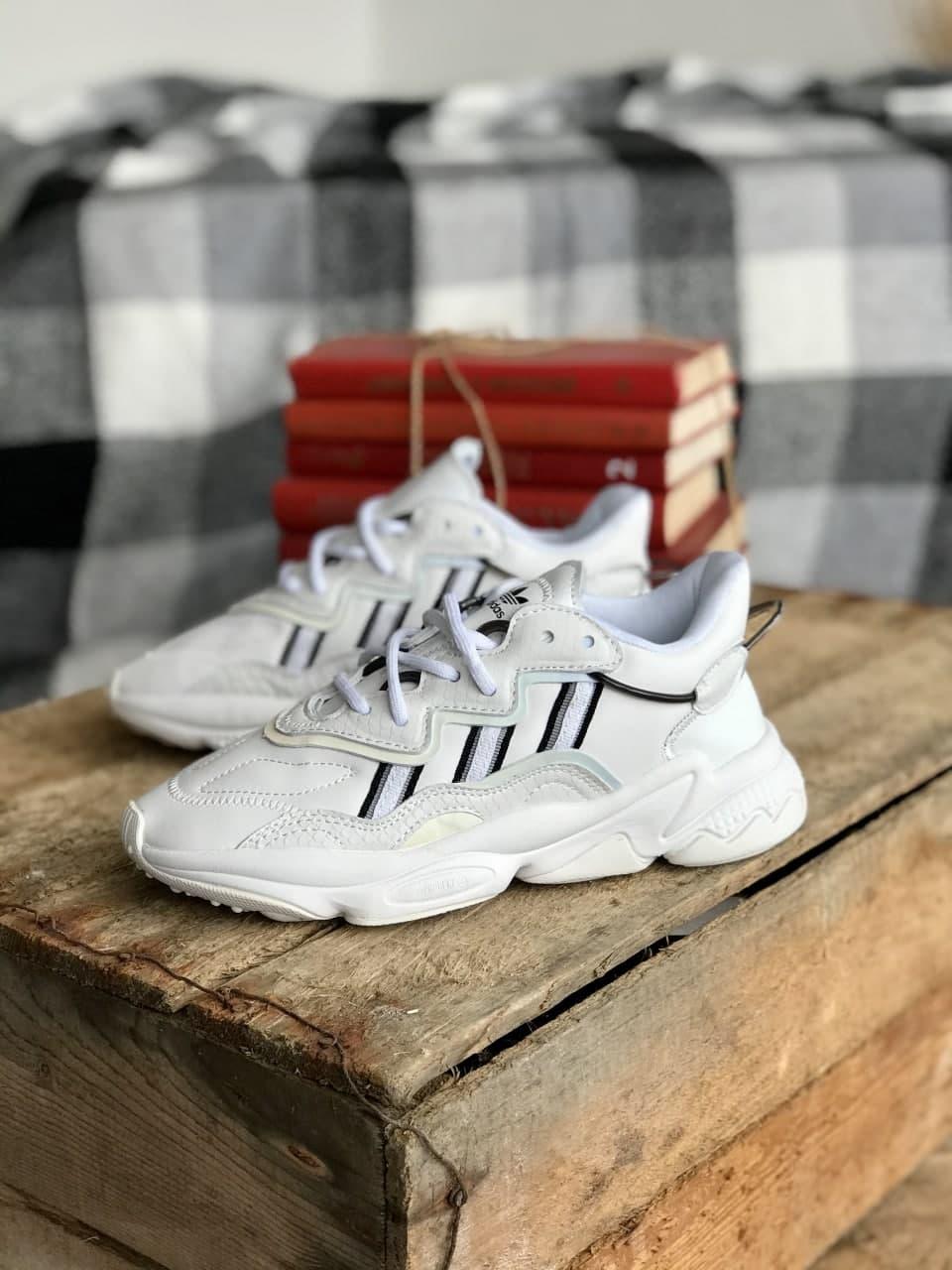 

Мужские кроссовки Adidas Ozweego White / Адидас Озвиго Белые, Белый