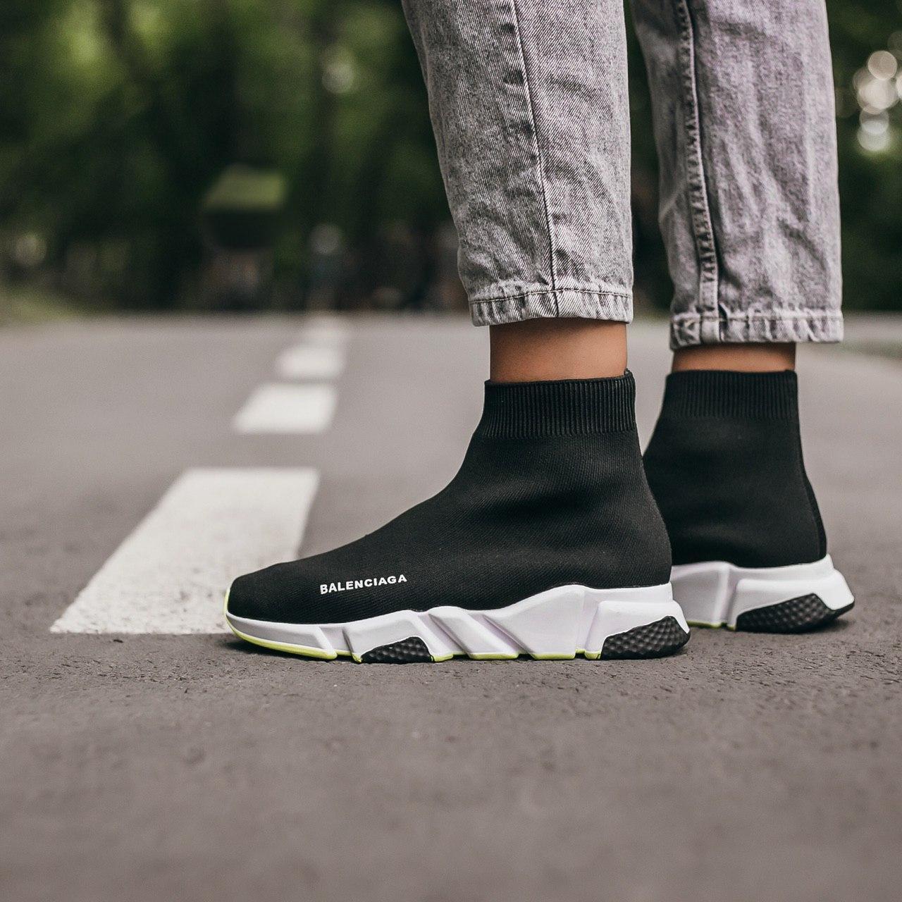 

Женские кроссовки Balenciaga Speed Trainer Black / Баленсиага Спид Трейнер Черные 37, Черный