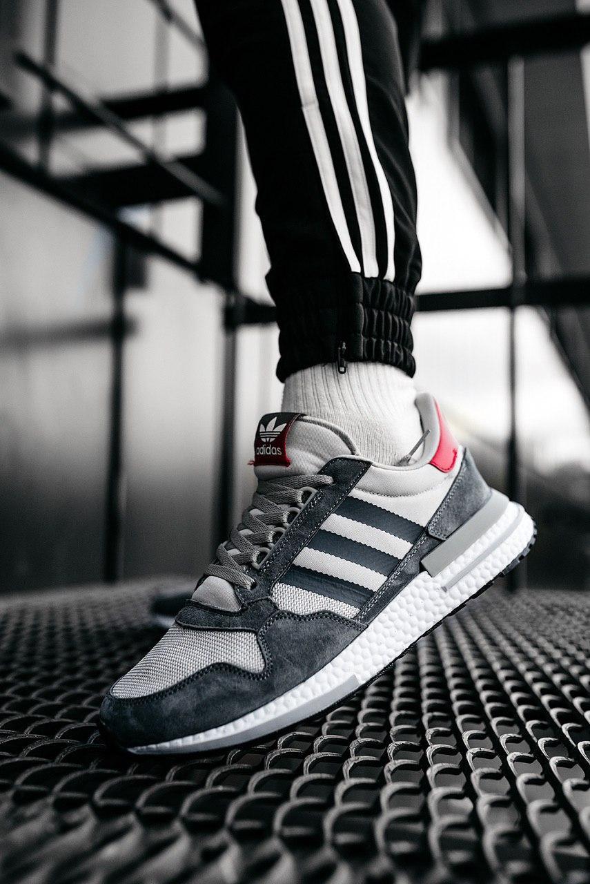 

Мужские кроссовки Adidas ZX 500 RM "Grey Four" / Адидас Зед Икс 500 РМ Серые 45