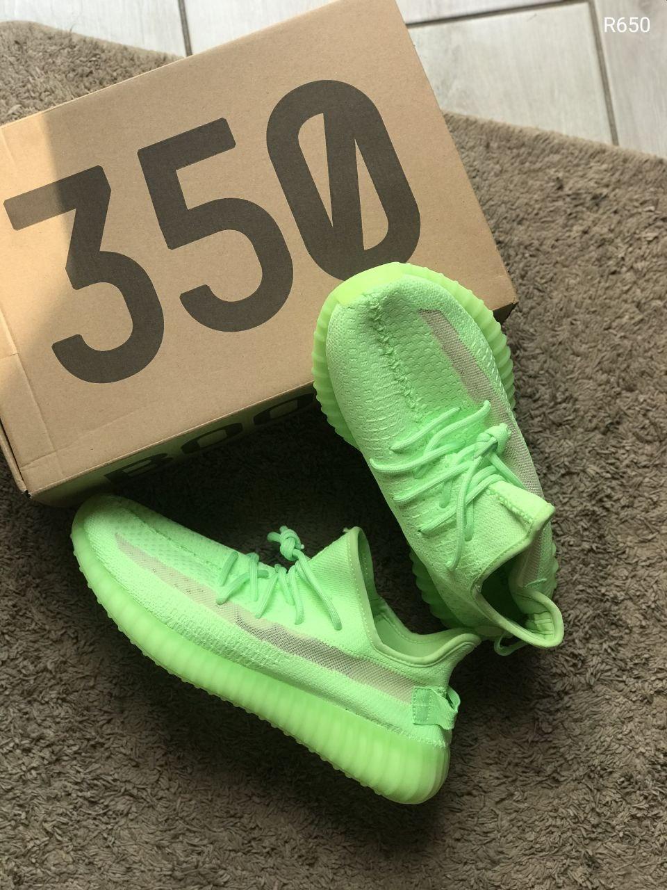 

Мужские кроссовки Adidas Yeezy Boost 350 v2 Glow in the Dark/ Адидас Изи Буст 350 в2 Глов ин зе Дарк Резина,, Салатовый