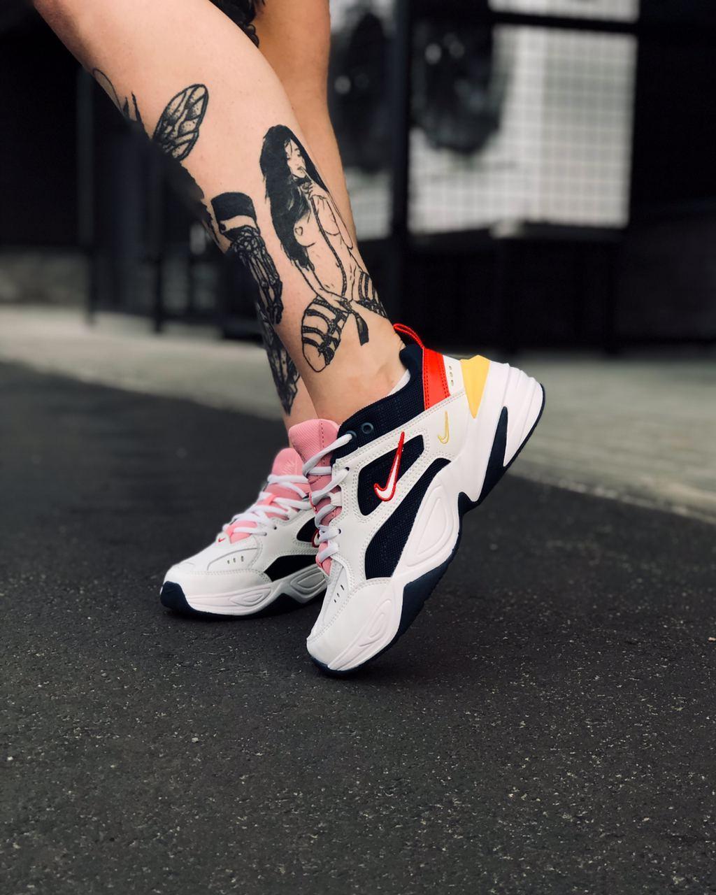 

Женские кроссовки Nike M2K Tekno Yellow Blue Red / Найк М2К Текно Желтый Синий Красный 37, Белый