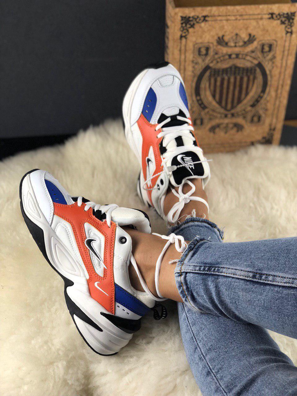 

Женские кроссовки Nike M2K Tekno John Elliott White Red Blue / Найк М2К Текно Белые Красные Синие, Белый