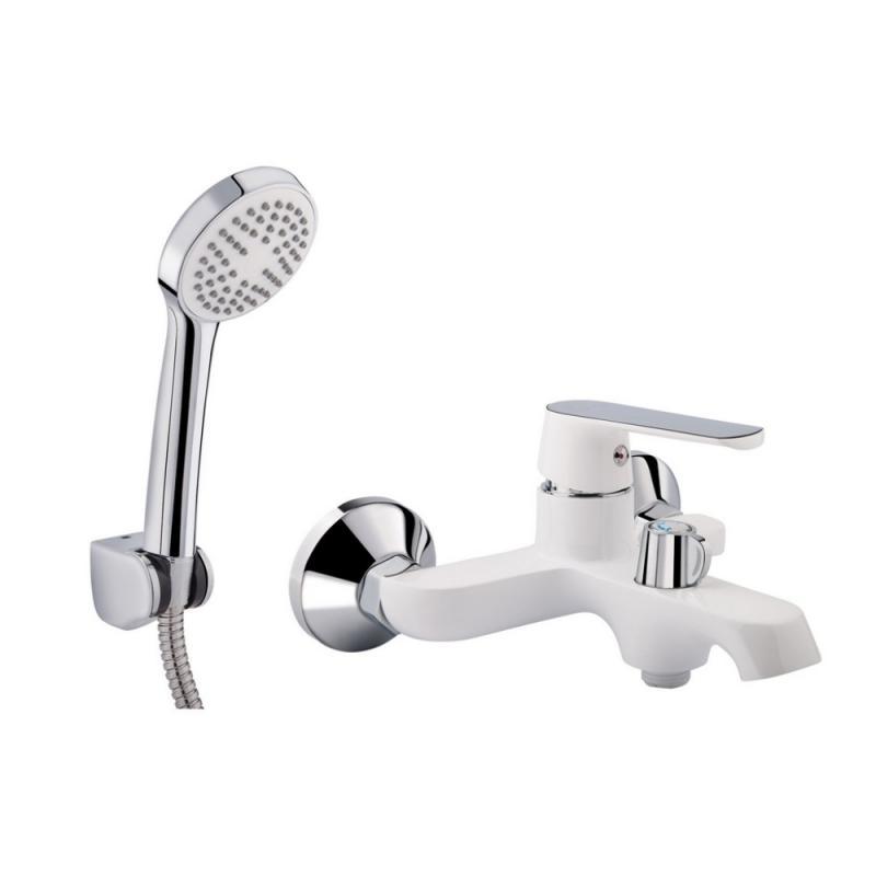 

Смеситель для ванны Qtap Fresh WCR 006 New, Белый / хром