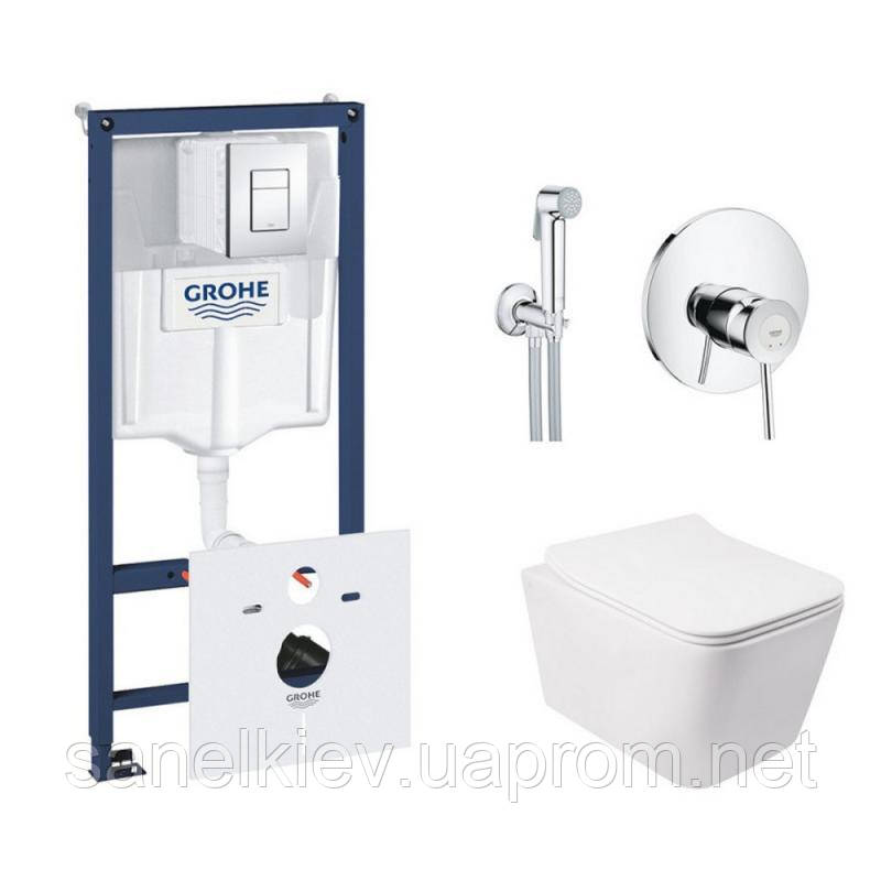 

Комплект инсталляция Grohe Rapid SL 38827000 + унитаз с сиденьем Qtap Crow QT05335170W + набор для