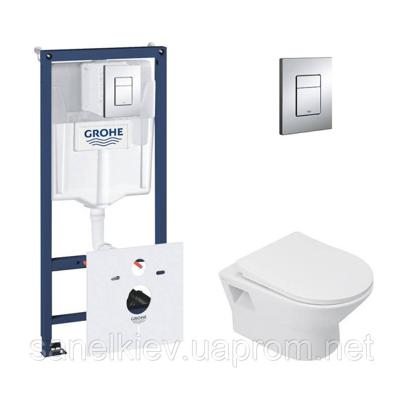 

Набор инсталляция 5 в 1 Grohe Rapid SL 38827000 + унитаз с сиденьем Qtap Lark QT0331159W