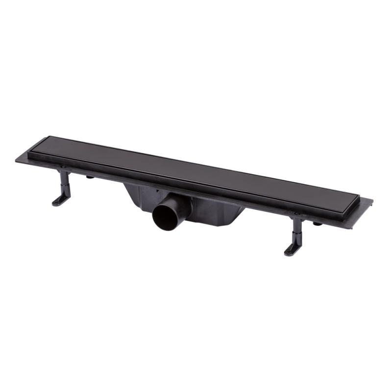 

Трап линейный Qtap Dry Tile304-600MBLA с нержавеющей решеткой 600х70, Черный