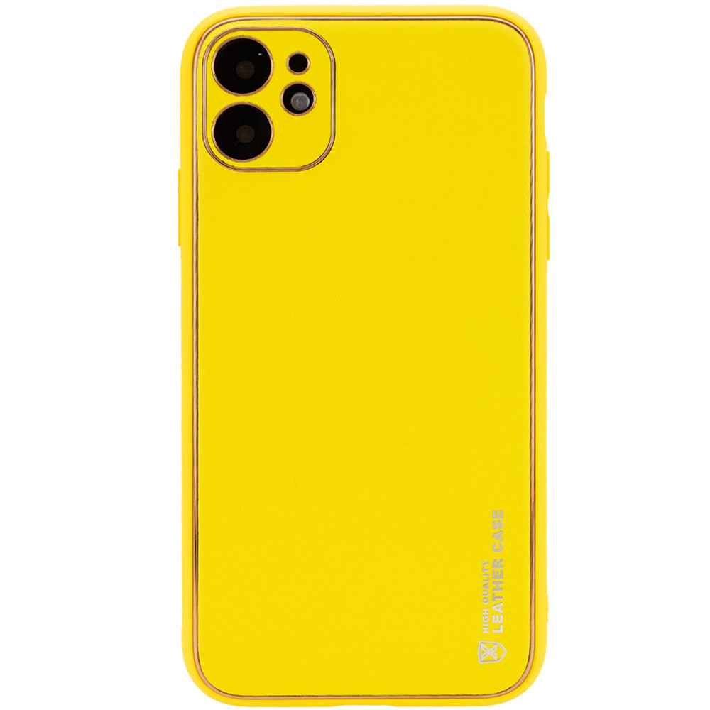 

Кожаный чехол Xshield для Apple iPhone 12 mini (5.4"), Желтый / yellow