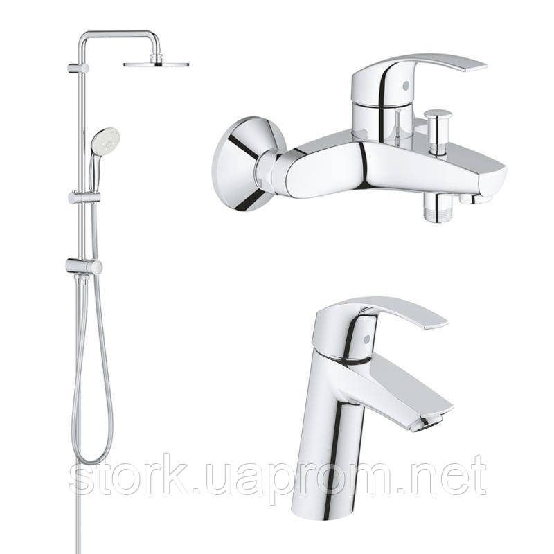 

Набор смесителей Grohe Eurosmart 123389M, Хром