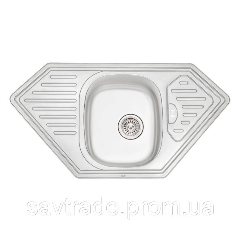 

Кухонная мойка Qtap 9550 Satin 0,8 мм (QT9550SAT08), Сталь