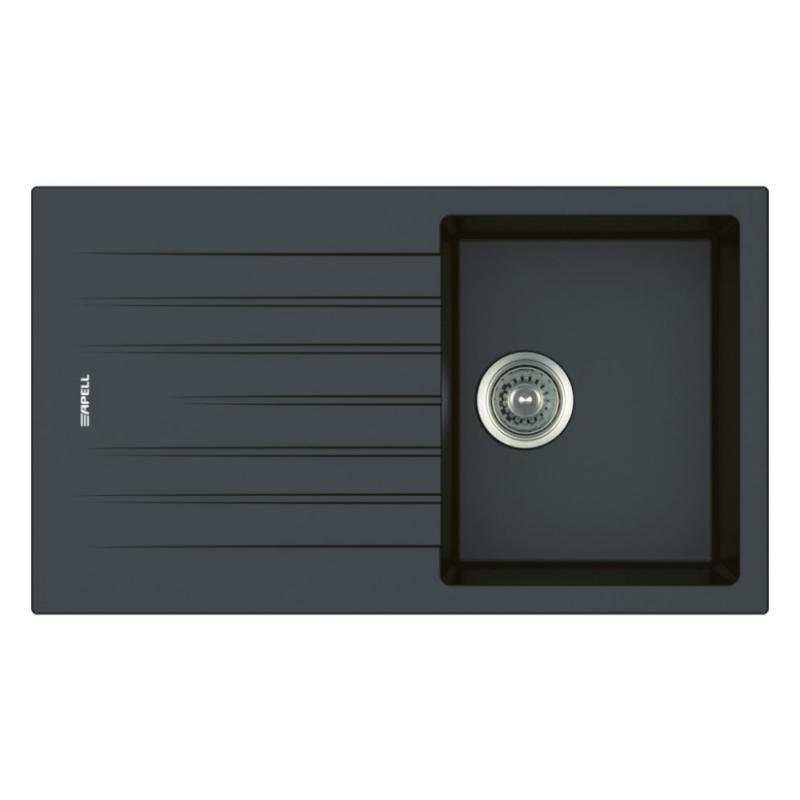 

Кухонная мойка Apell Pietra Plus PTPL861GB Black granit, Черный