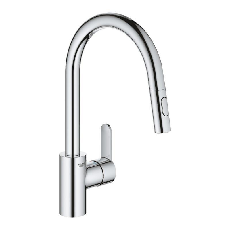 

Смеситель для кухни с выдвижным изливом Grohe Eurostyle Cosmopolitan 31482003, Хром