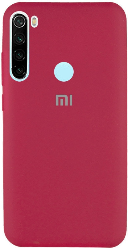 

Чехол Silicone Cover Full Protective (AA) для Xiaomi Redmi Note 8, Красный / rose red