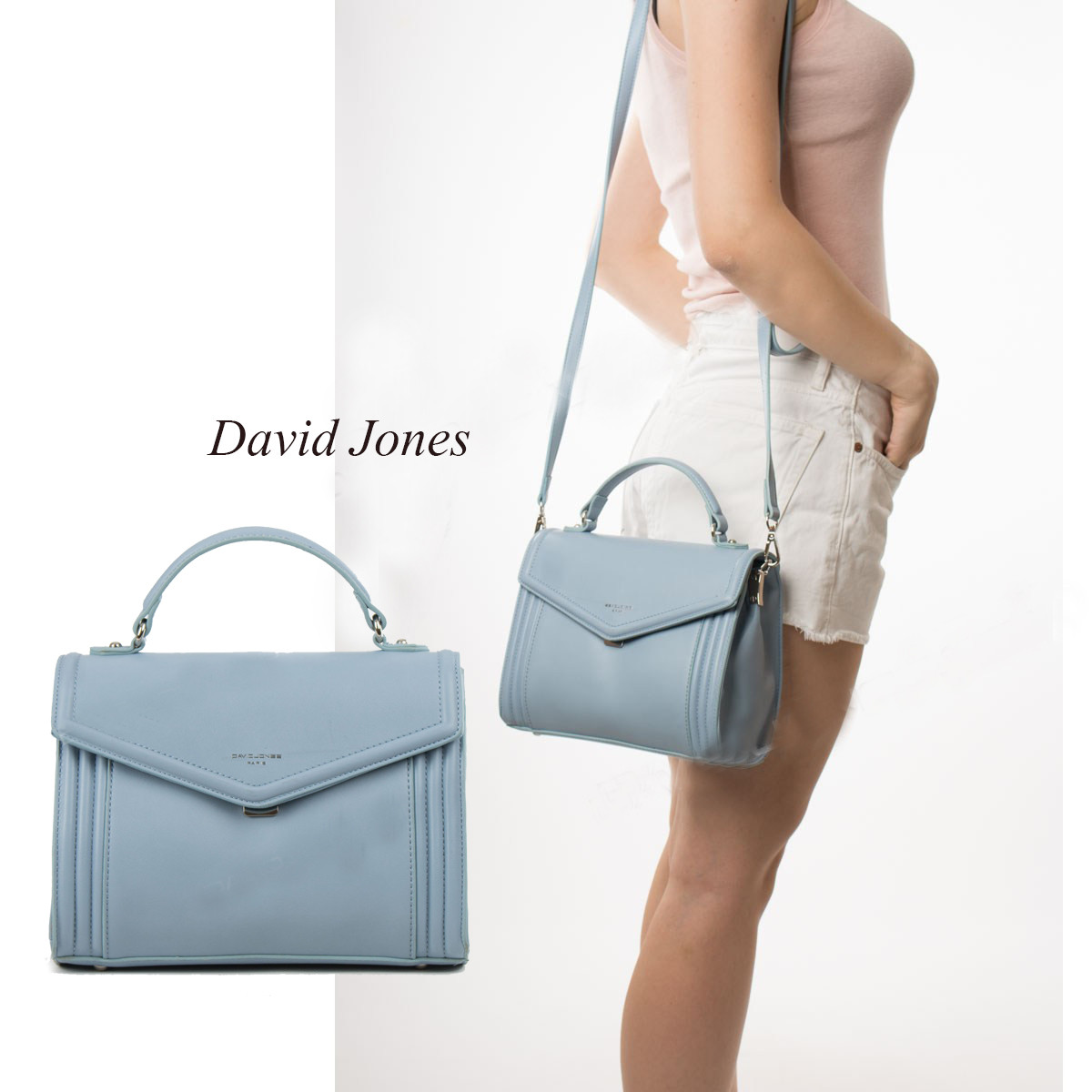 

Сумка David Jones (оригінал) TD-018 блакитна, Голубой