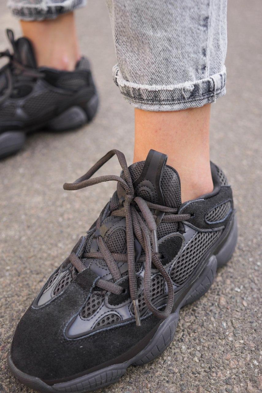 

Женские кроссовки Adidas Yeezy Boost 500 Black / Адидас Изи Буст 500 Черные 40, Черный