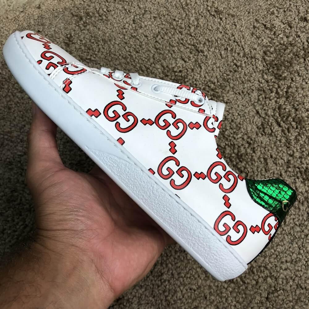 

Gucci Ace Sneaker with GG Print White