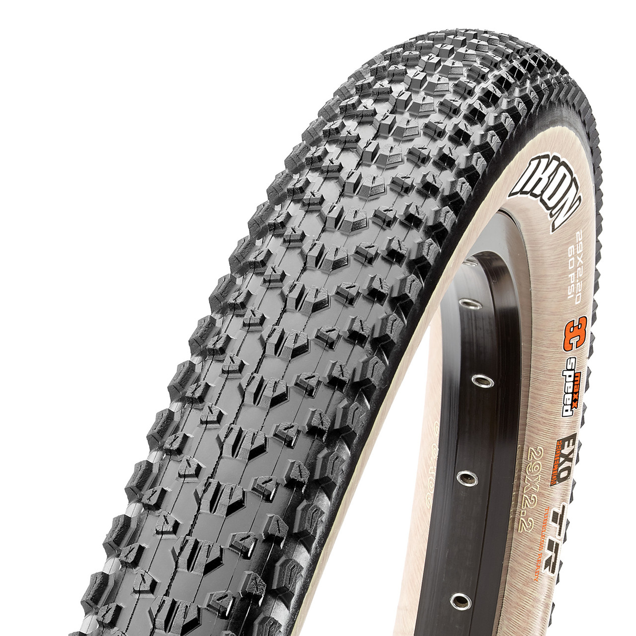 

Покришка Maxxis Ikon EXO Tubeless Ready 29˝x2.20˝ (57-622) Folding 60TPI SW DC