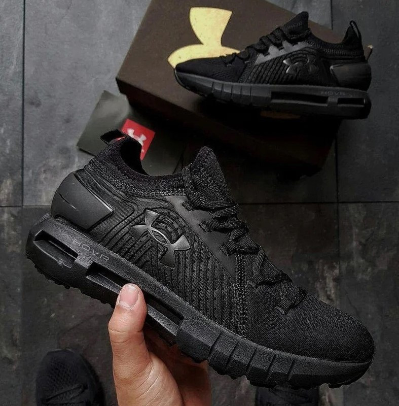 

Under Armour HOVR All Black | кроссовки мужские; спортивные; черные; беговые; дышащие, Черный