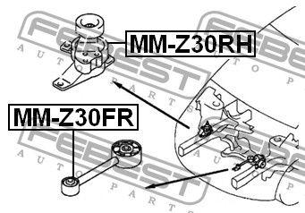 

Подушка двигателя передняя MITSUBISHI COLT VI (Z3_A, Z2_A) 2002-2012 г.