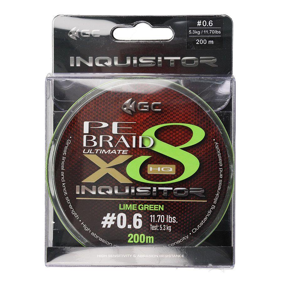 

Шнур Golden Catch Inquisitor X8 LG 200м 0.260, Флуоресцентно-зелёный