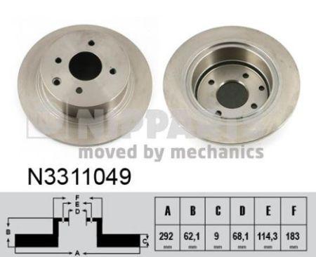 

Тормозной диск NISSAN CUBE (Z12) / NISSAN TIIDA седан (SC11) 2004-2013 г.