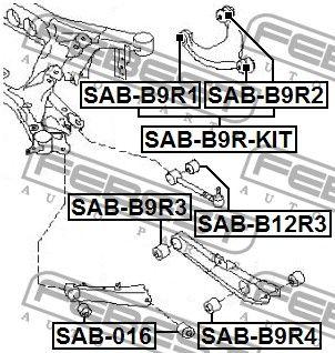 

Сайлентблок тяги SUBARU TRIBECA (B9) 2005- г.