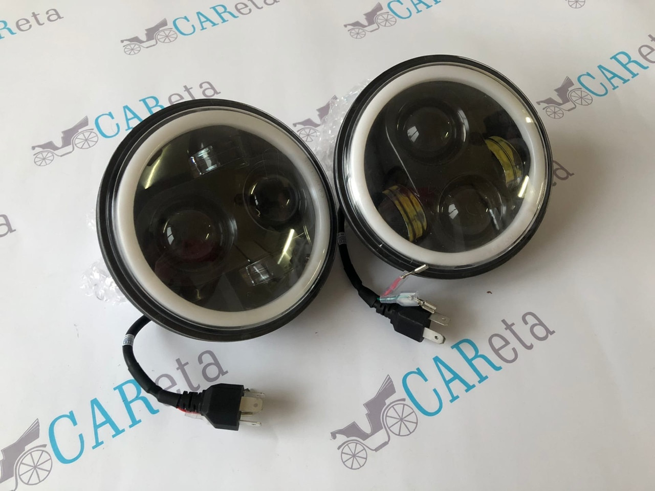 

Cветодиодная фара для ВАЗ 2106 JP 75ватт 5.75 дюймов круглая LED Headlight для Ваз 2106 и др 12-24 Вольта