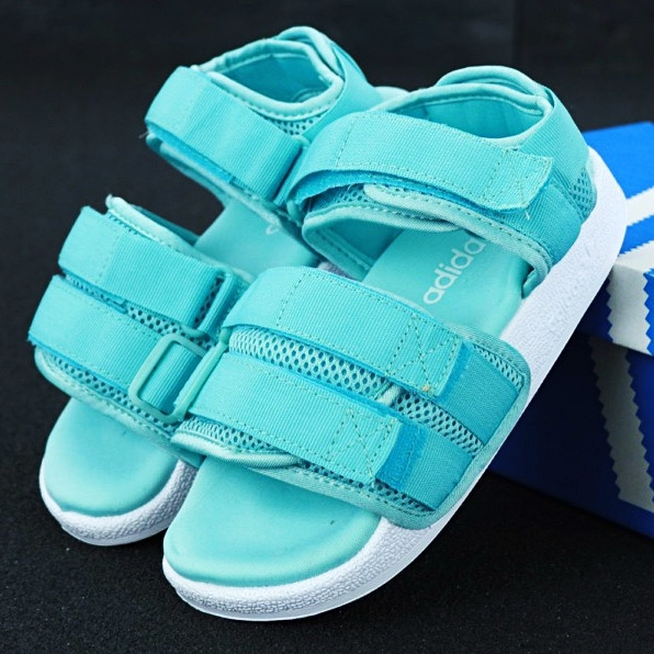 

Женские трендовые сандалии\босоножки в стиле Adidas Adilette Sandal Mint Бирюзовые, Бирюзовый