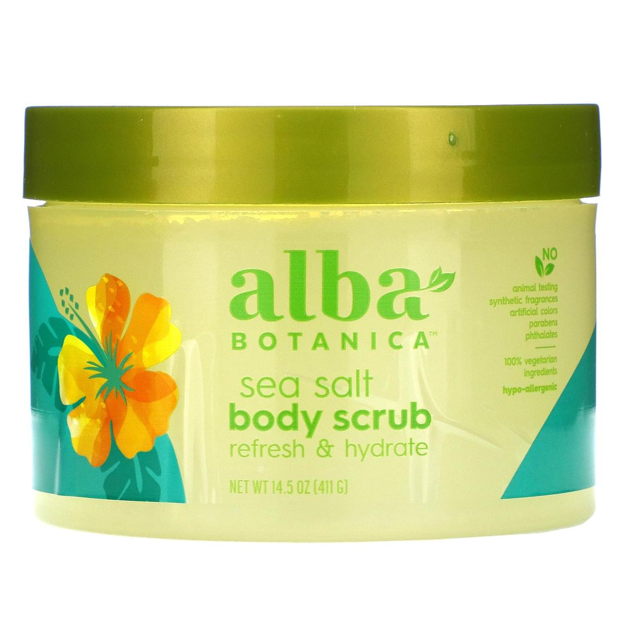 

Alba Botanica, скраб для тела с морской солью, 411 г (14,5 унции)