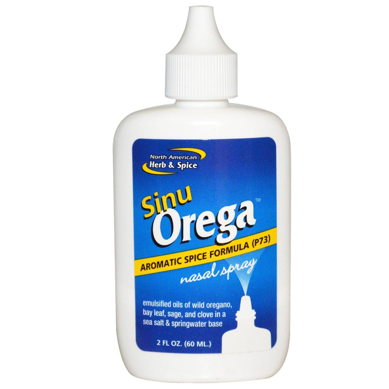 

North American Herb & Spice, Sinu Orega, назальный спрей, 60 мл (2 жидких унции