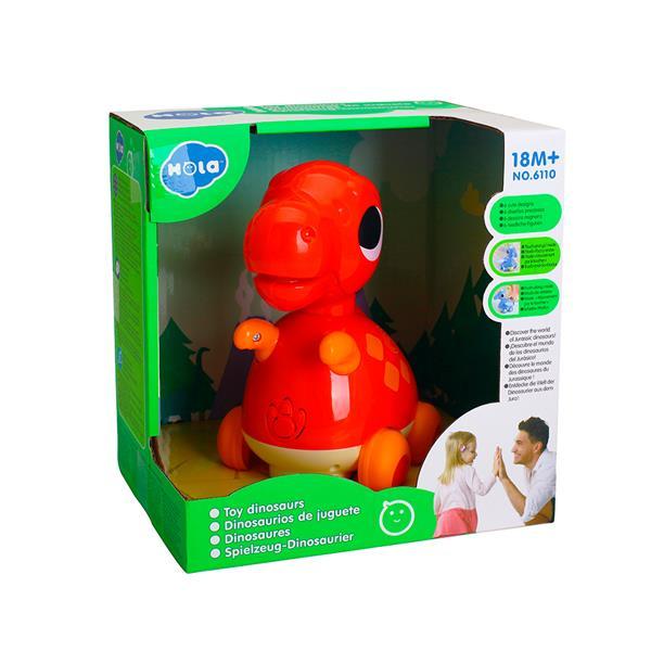 

Музыкальная игрушка Hola Toys Тираннозавр (6110A), Красный