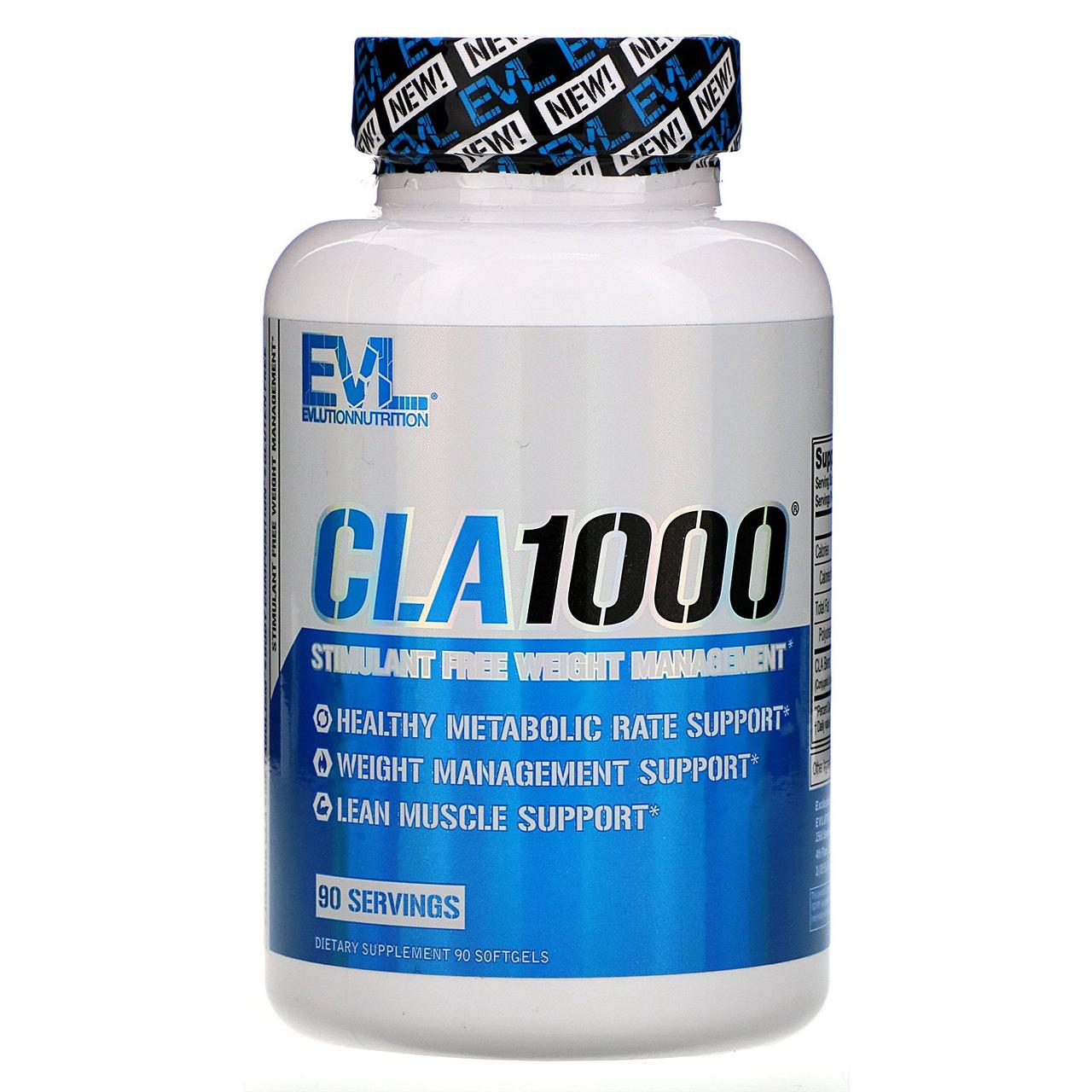 

EVLution Nutrition, CLA1000, Stimulant Free Weight Management, 90 Softgels