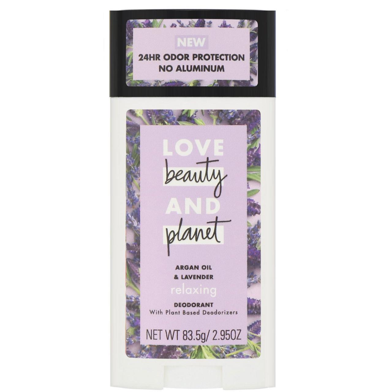 

Love Beauty and Planet, Расслабляющий дезодорант, «Аргановое масло и лаванда», 83,5 г